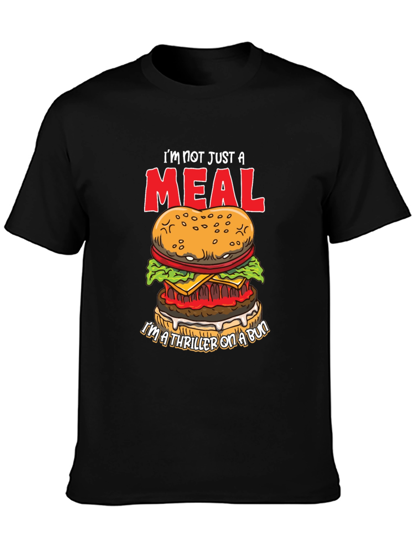 Burger Thriller Graphic T-Shirt - Funny Foodie Tee