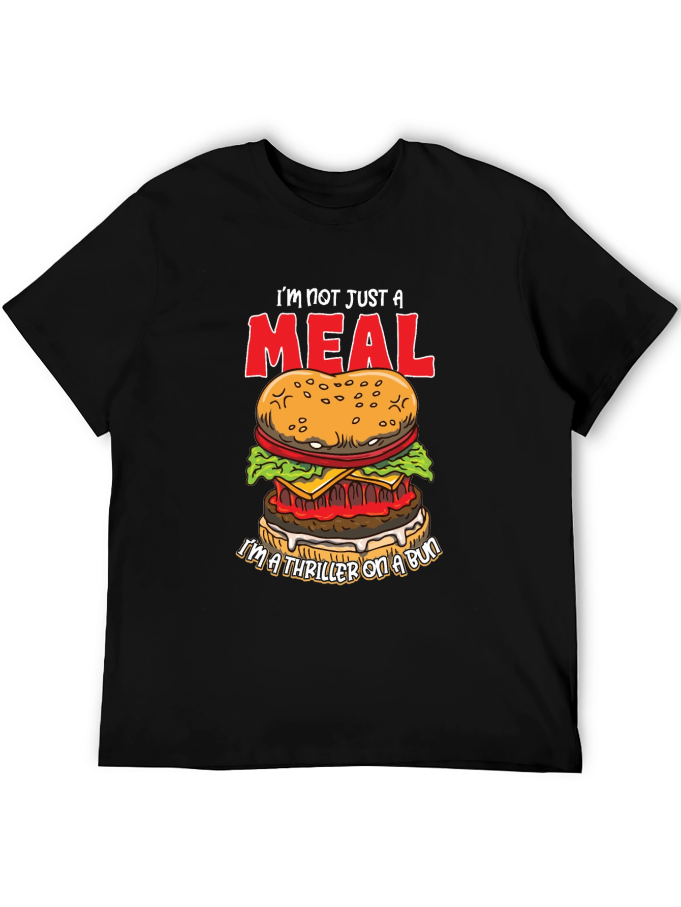 Burger Thriller Graphic T-Shirt - Funny Foodie Tee