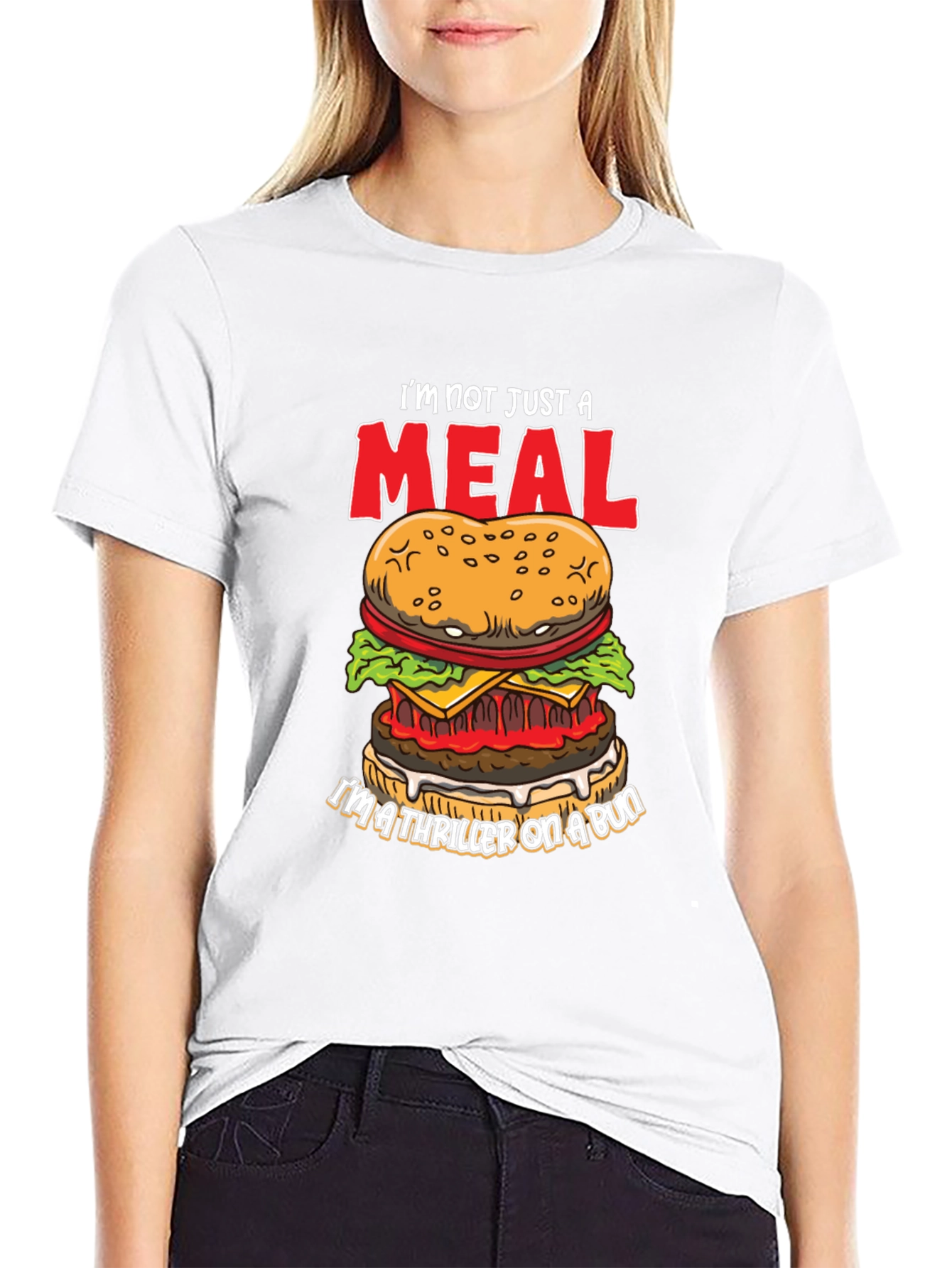Burger Thriller Graphic T-Shirt - Funny Foodie Tee