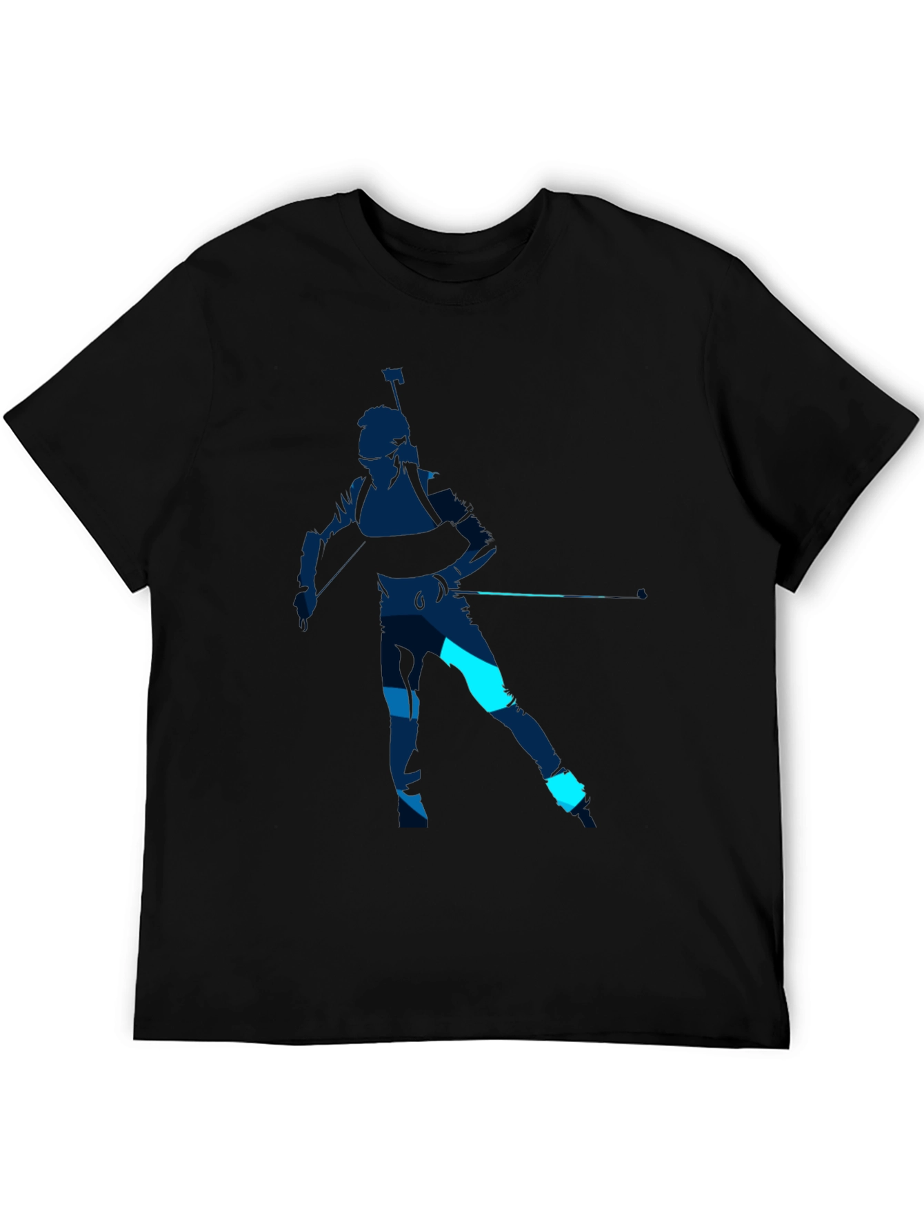 Biathlon Silhouette Graphic Tee - Sporty Casual Style