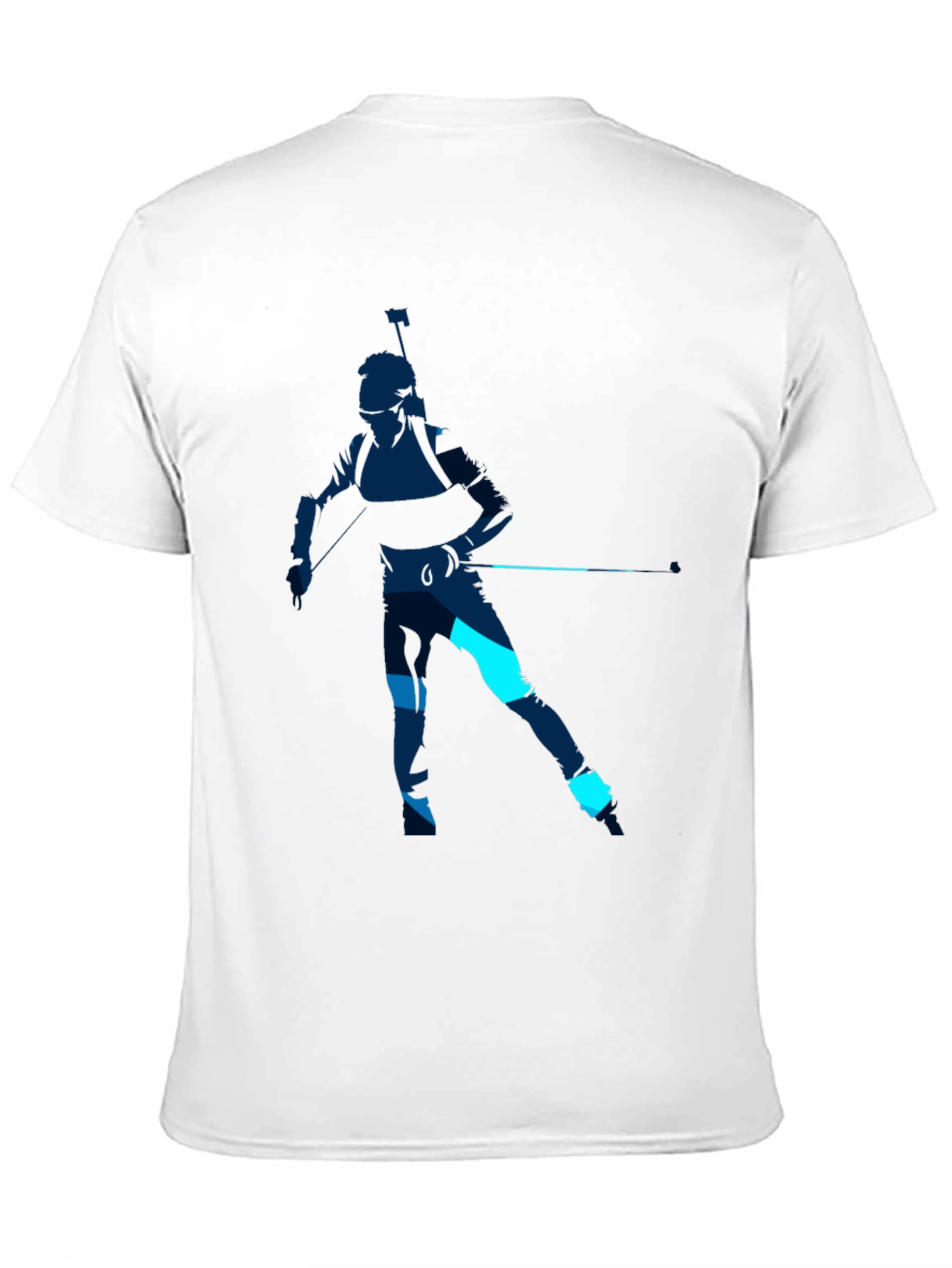 Biathlon Silhouette Graphic Tee - Sporty Casual Style