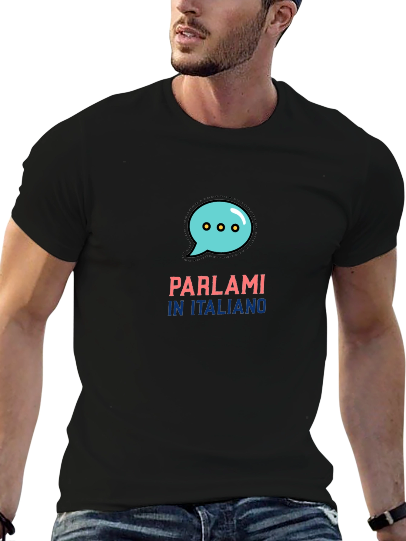 ParlaMi In Italiano Black T-Shirt