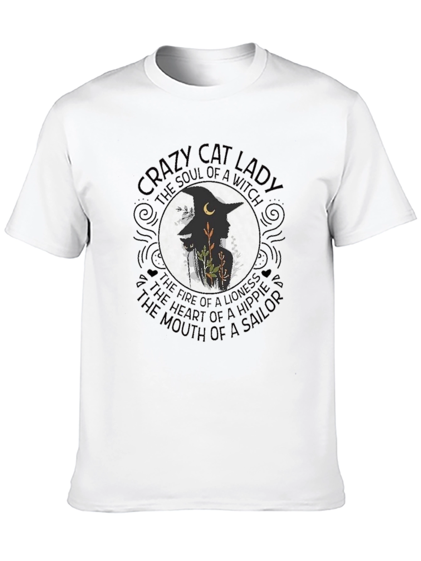 Crazy Cat Lady Witch T-Shirt