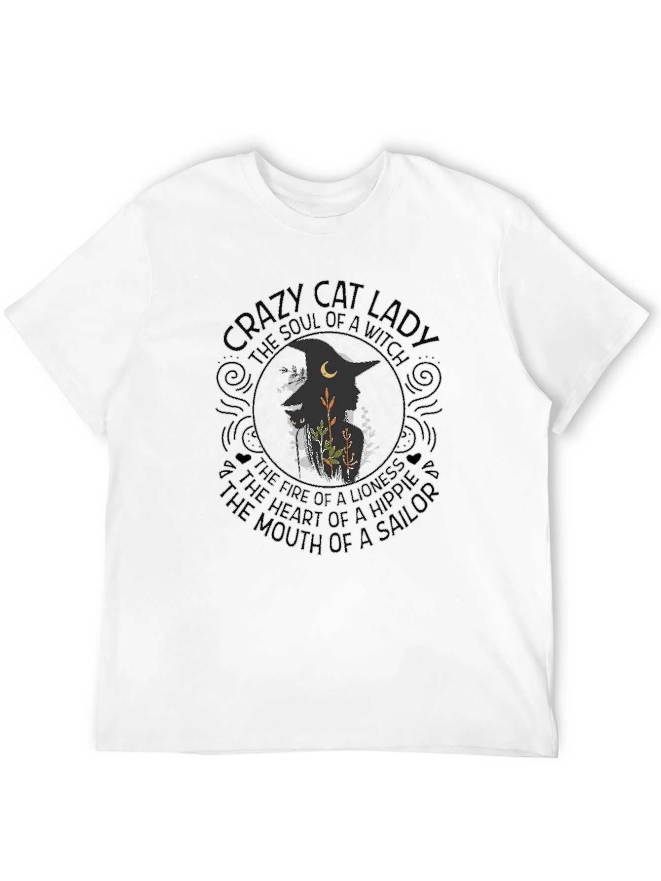 Crazy Cat Lady Witch T-Shirt