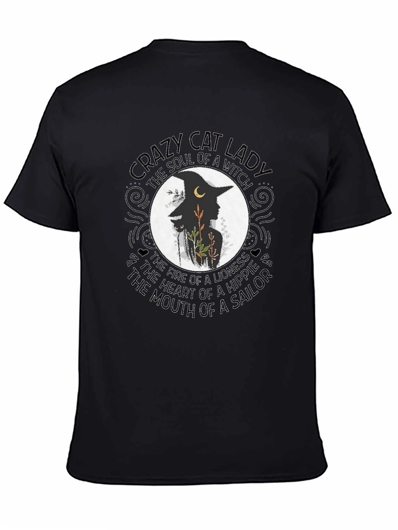 Crazy Cat Lady Witch T-Shirt