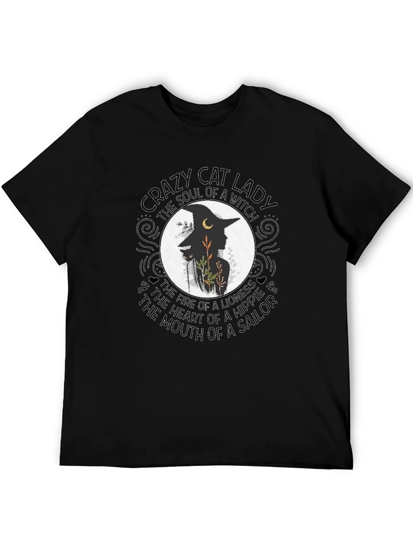 Crazy Cat Lady Witch T-Shirt