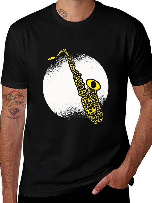Saxophone Graphic Tee - Cool Musician T-Shirt