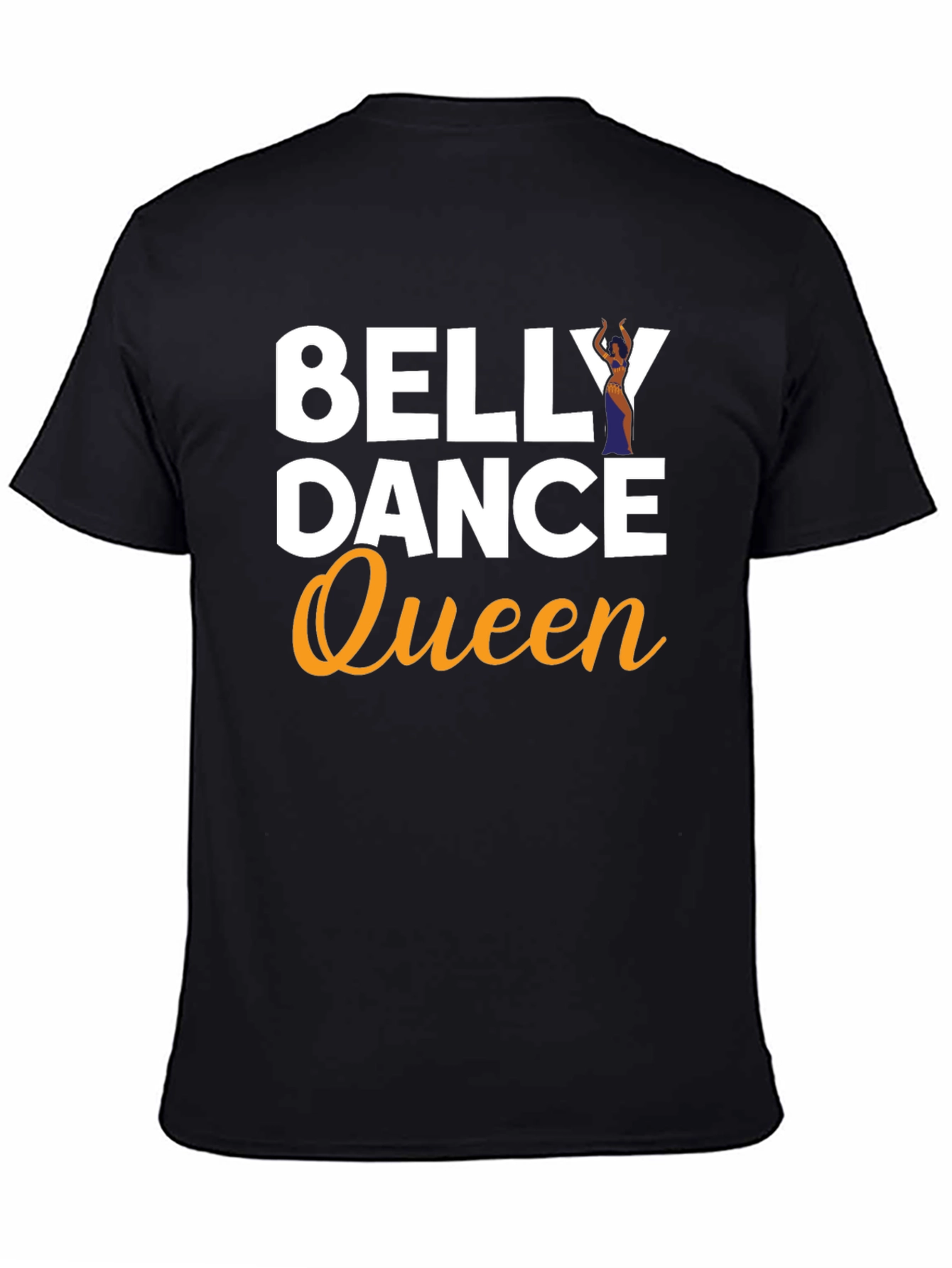 Belly Dance Queen Black Graphic T-Shirt