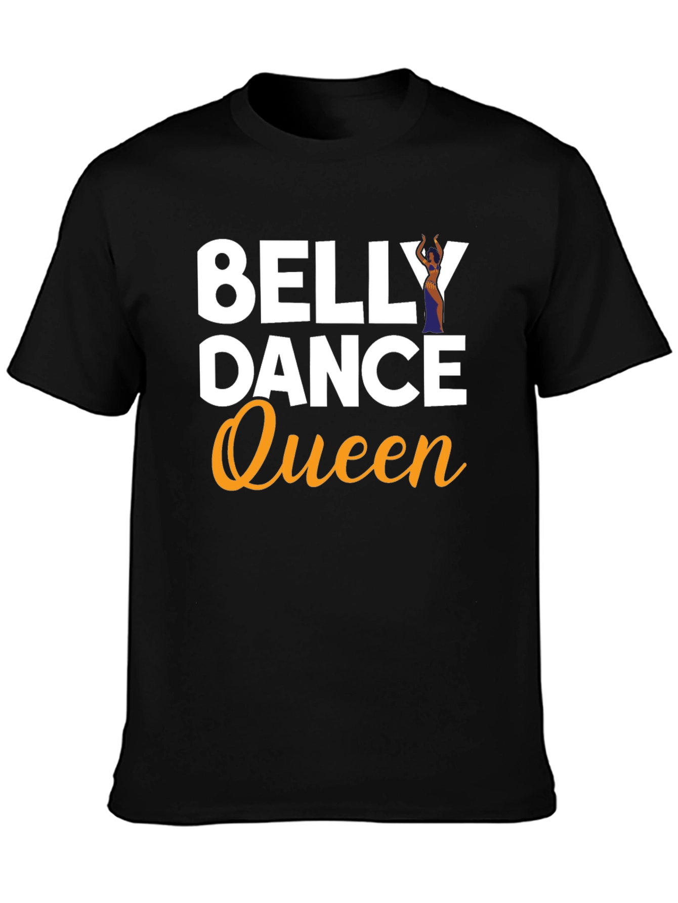 Belly Dance Queen Black Graphic T-Shirt