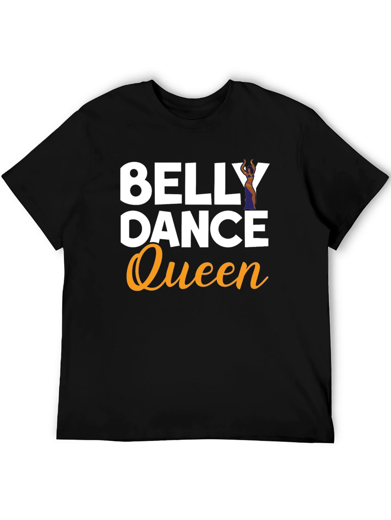 Belly Dance Queen Black Graphic T-Shirt