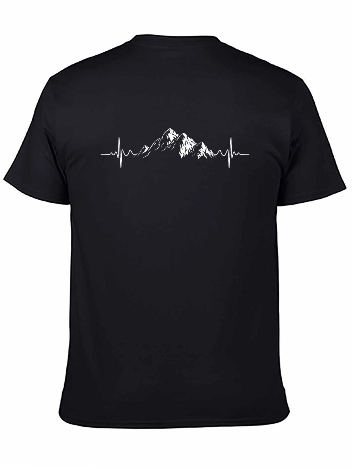 Mountain Heartbeat Graphic Tee - Black