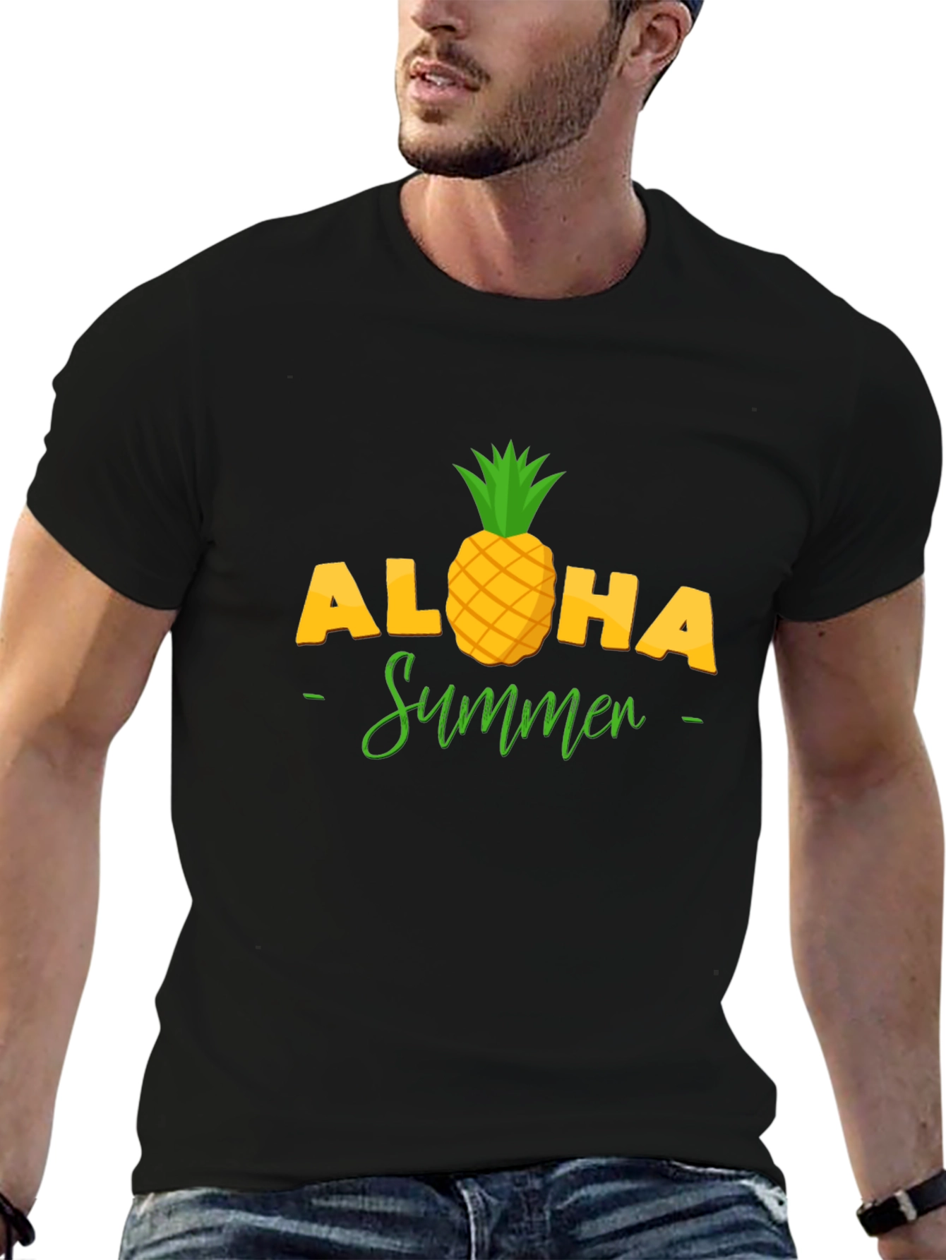 Aloha Summer Pineapple Graphic T-Shirt