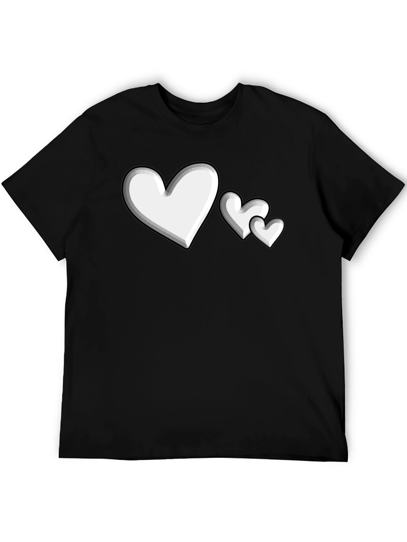Heart Print Graphic Tee
