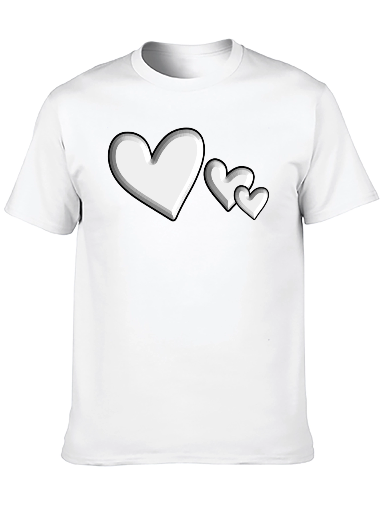 Heart Print Graphic Tee
