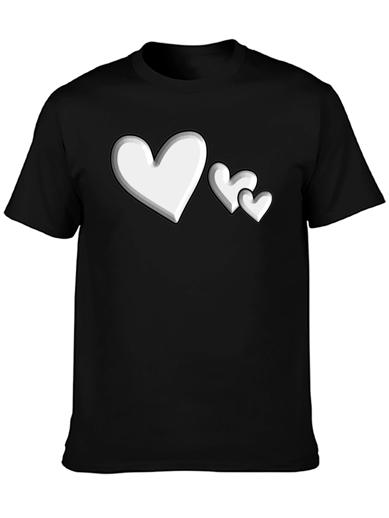 Heart Print Graphic Tee