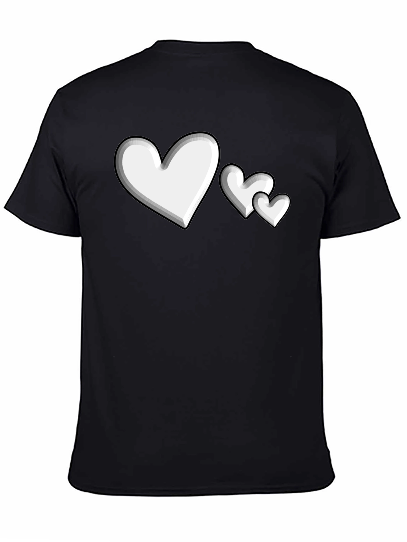 Heart Print Graphic Tee