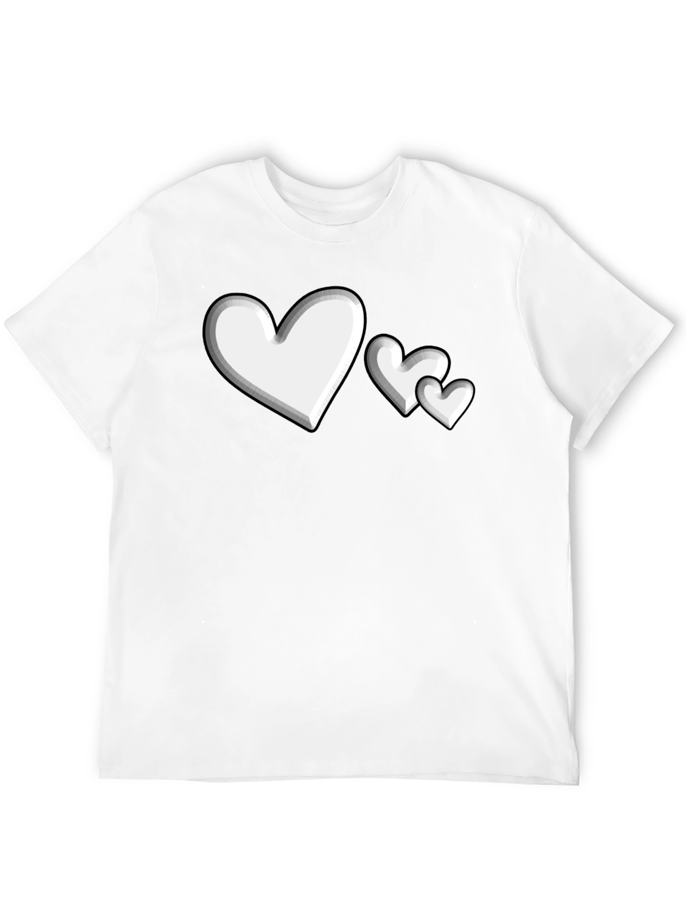 Heart Print Graphic Tee