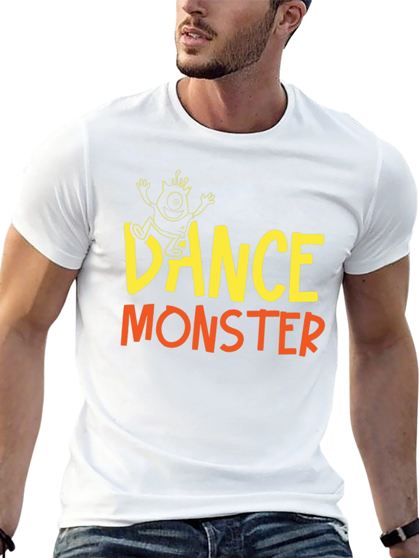 Dance Monster Graphic T-Shirt - Black Cotton Tee