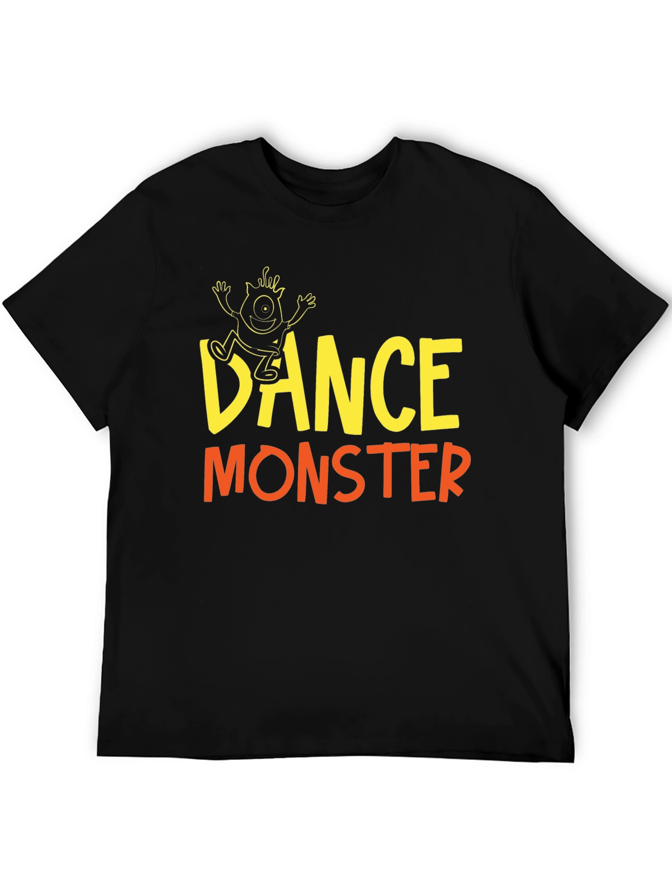 Dance Monster Graphic T-Shirt - Black Cotton Tee