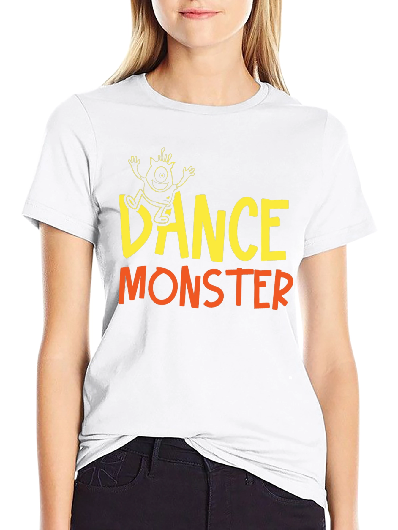 Dance Monster Graphic T-Shirt - Black Cotton Tee