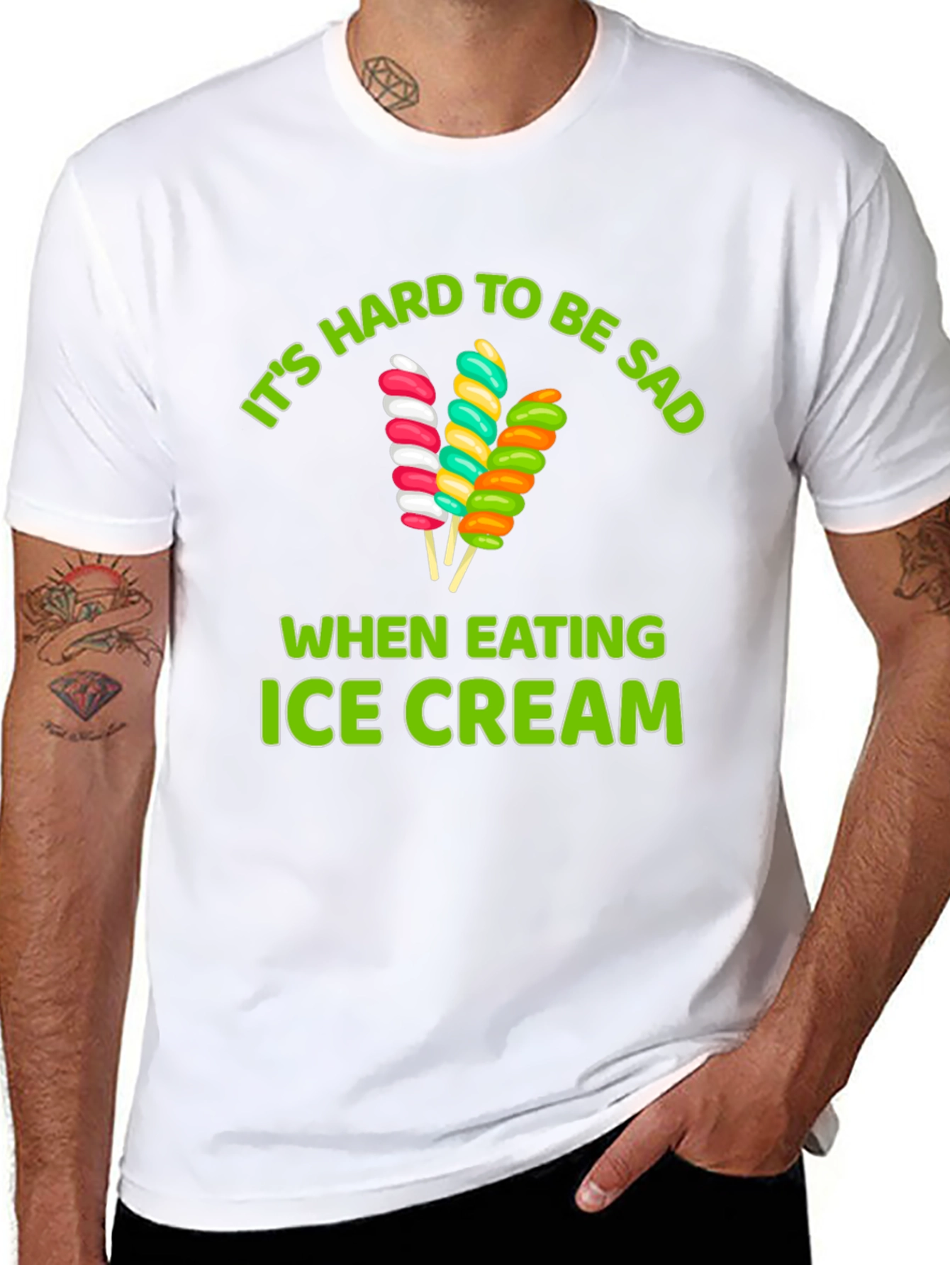 Ice Cream Sadness T-Shirt - Fun Foodie Tee