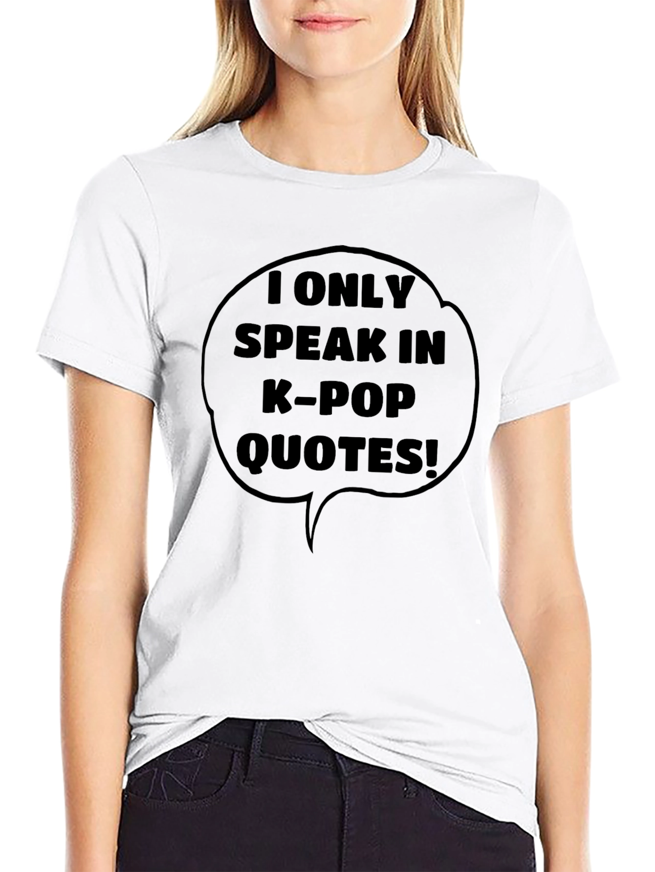 K-Pop Quotes Graphic Tee - Speak Your Fandom!