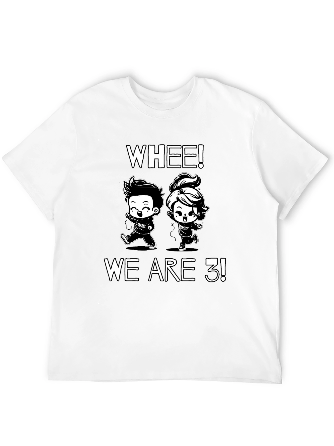 Whee! We Are 3! Cartoon T-Shirt