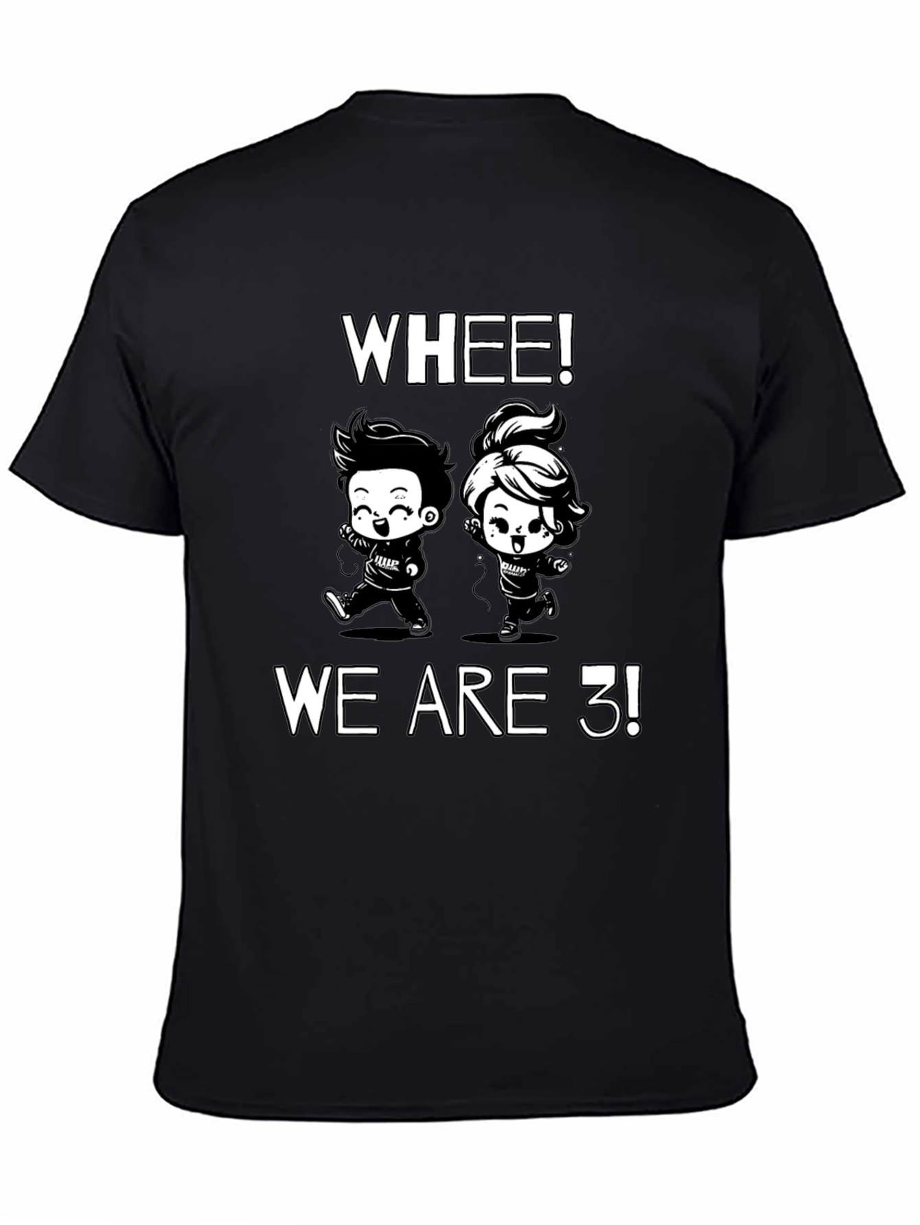 Whee! We Are 3! Cartoon T-Shirt