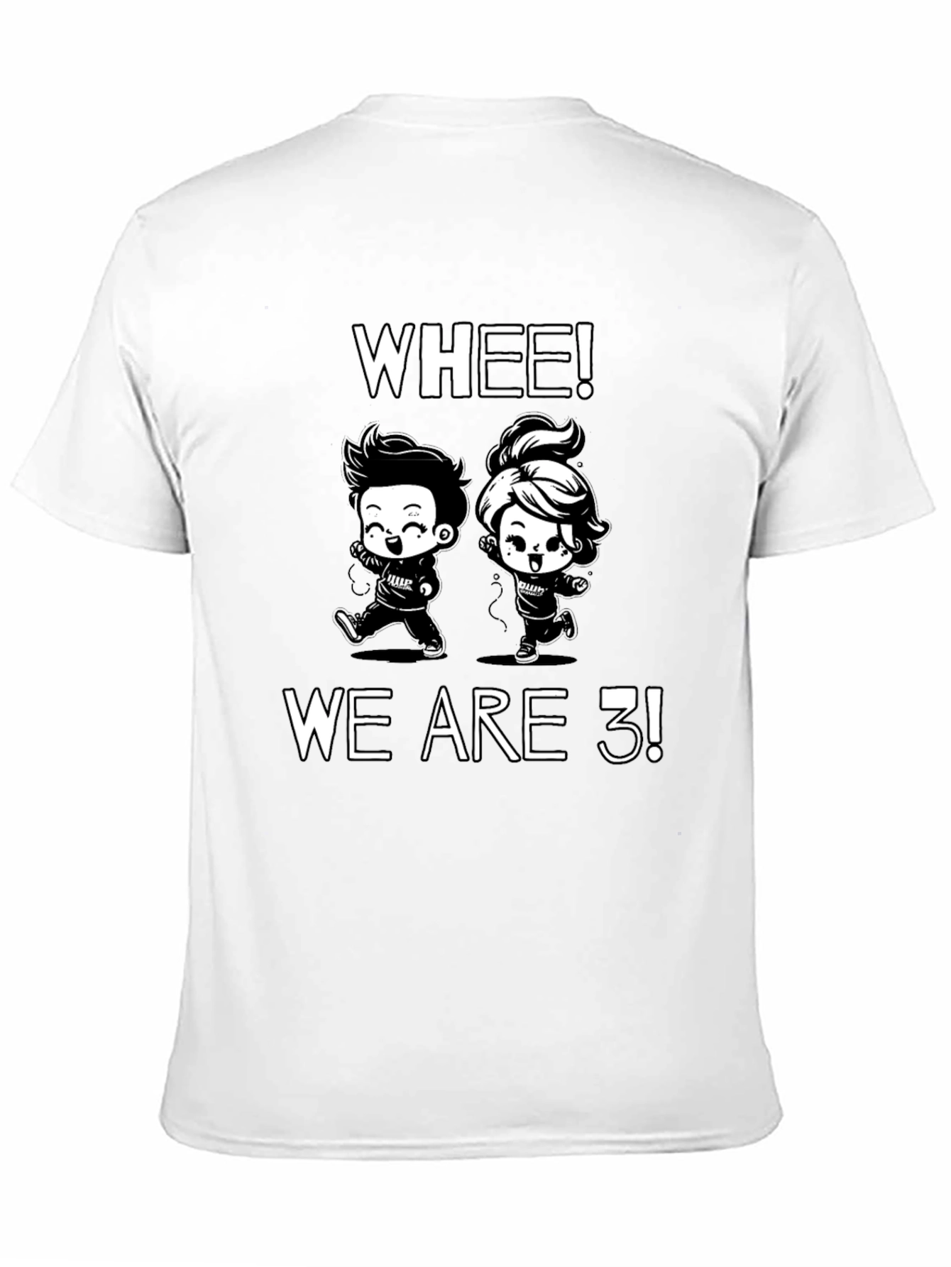 Whee! We Are 3! Cartoon T-Shirt