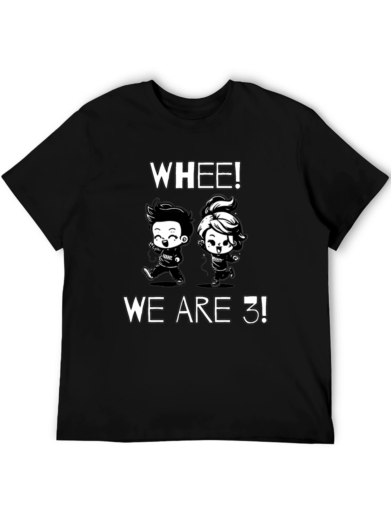 Whee! We Are 3! Cartoon T-Shirt