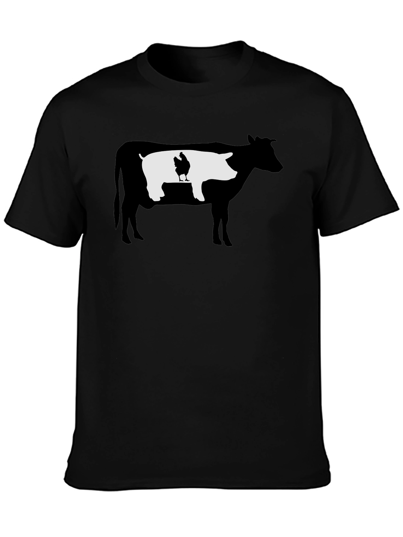 Cow Pig Chicken Funny T-Shirt