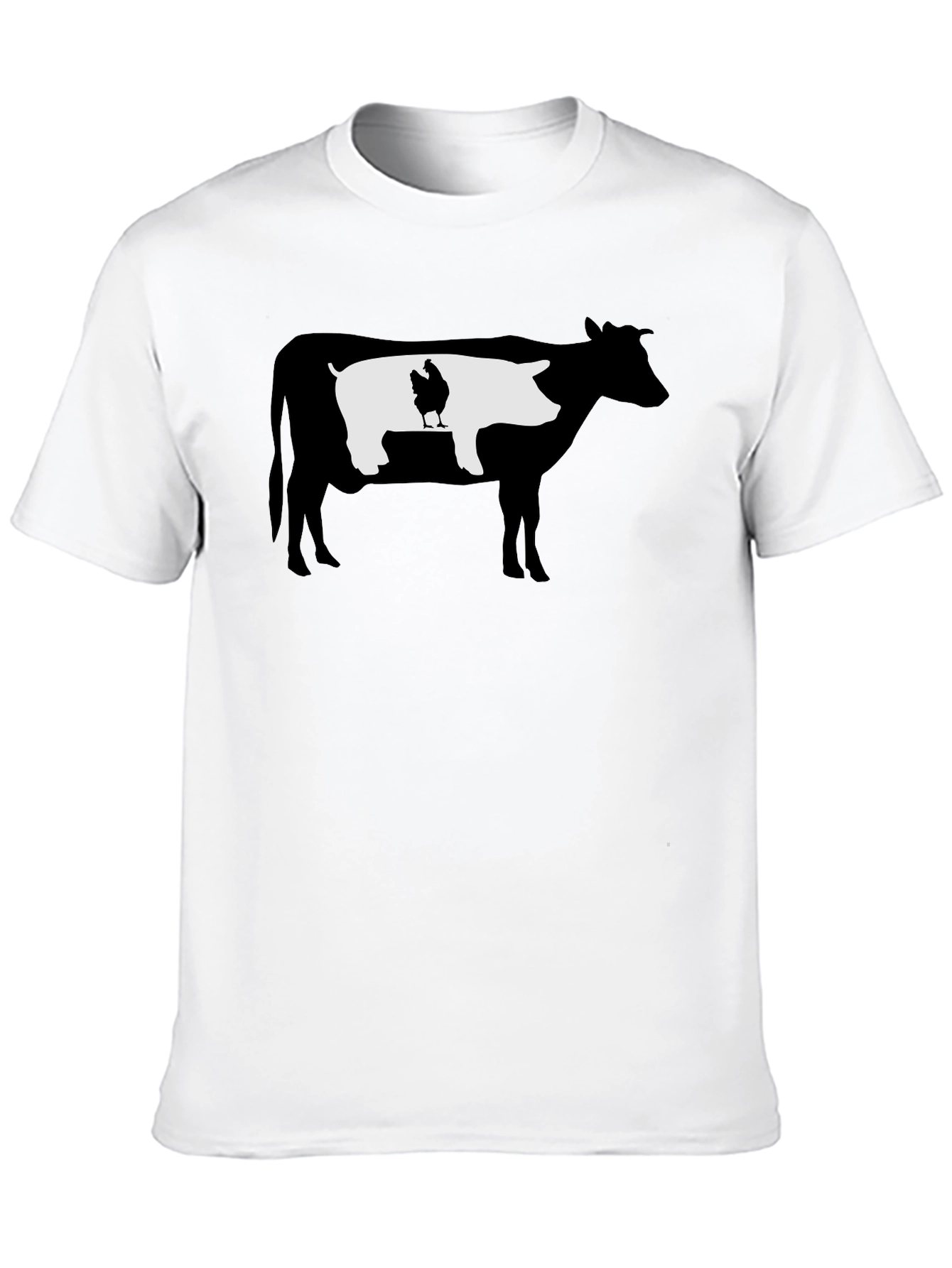 Cow Pig Chicken Funny T-Shirt