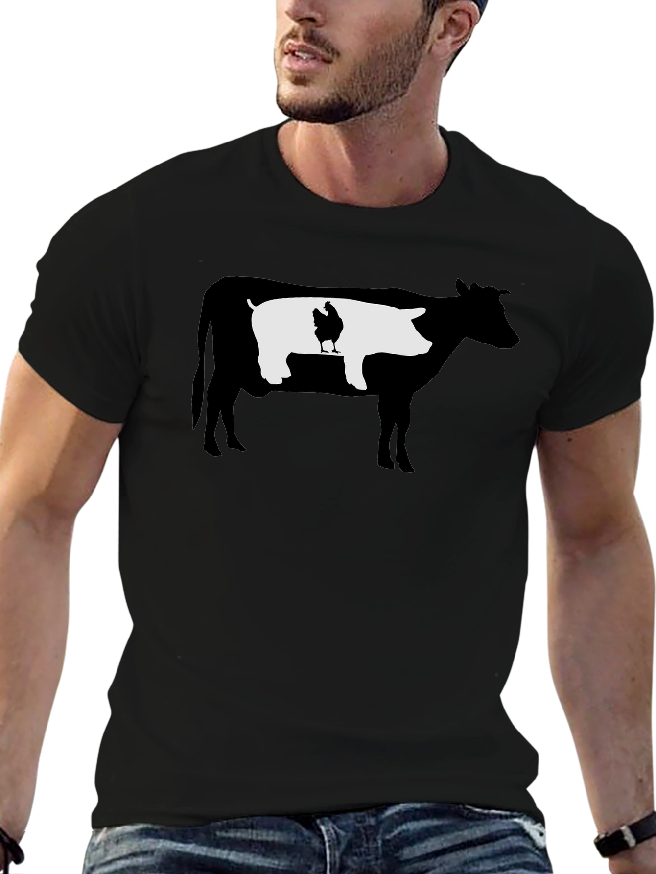 Cow Pig Chicken Funny T-Shirt