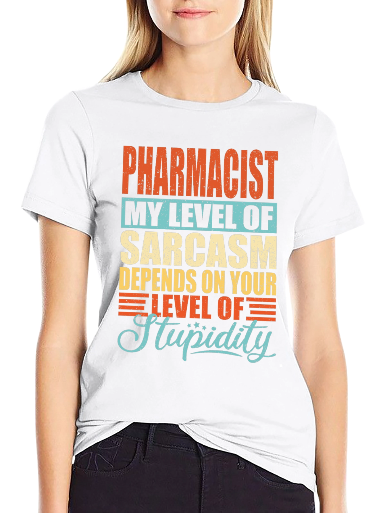 Pharmacist Sarcasm Level Graphic T-Shirt