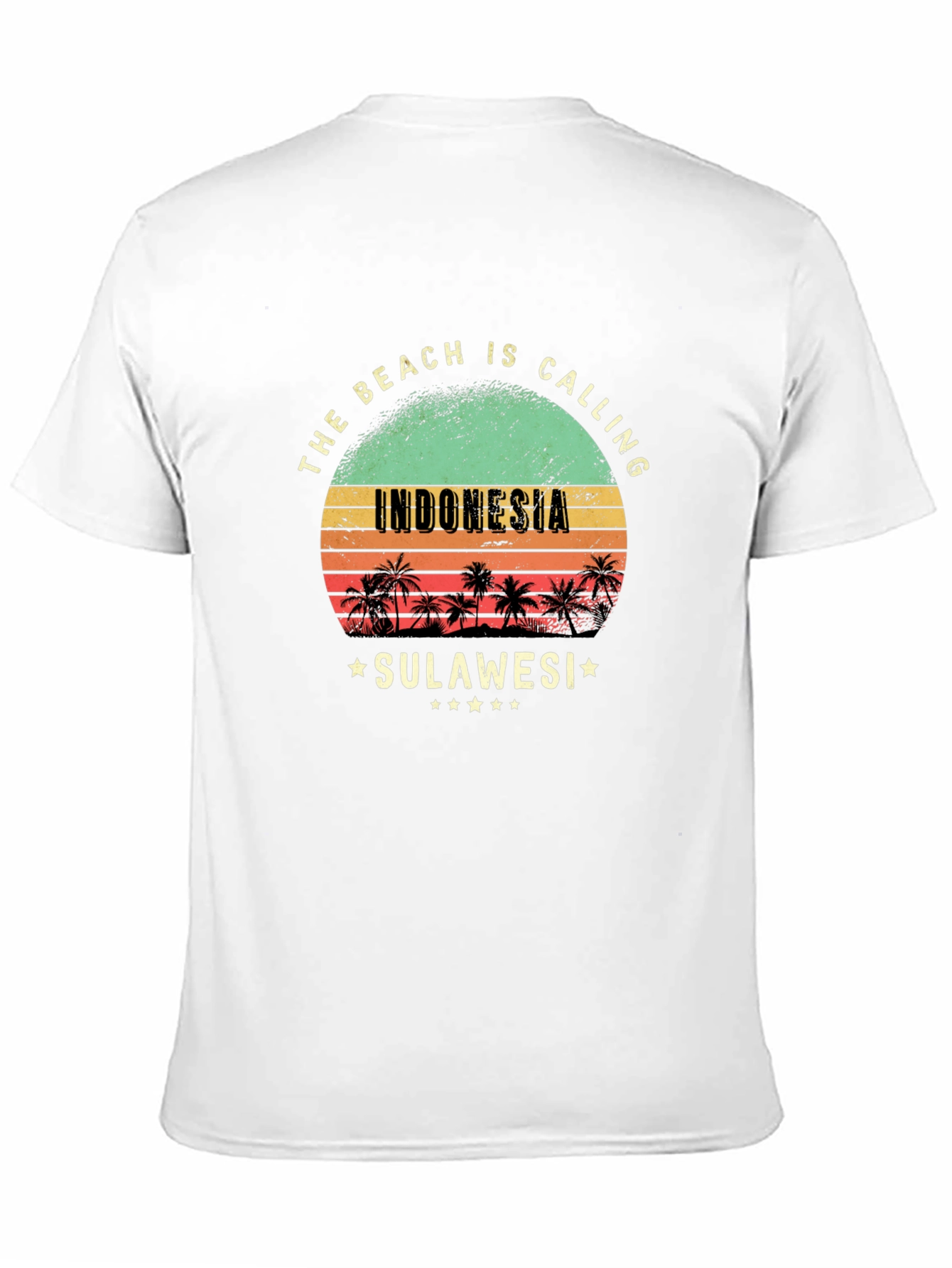 Indonesia Sulawesi Beach Calling Black T-Shirt