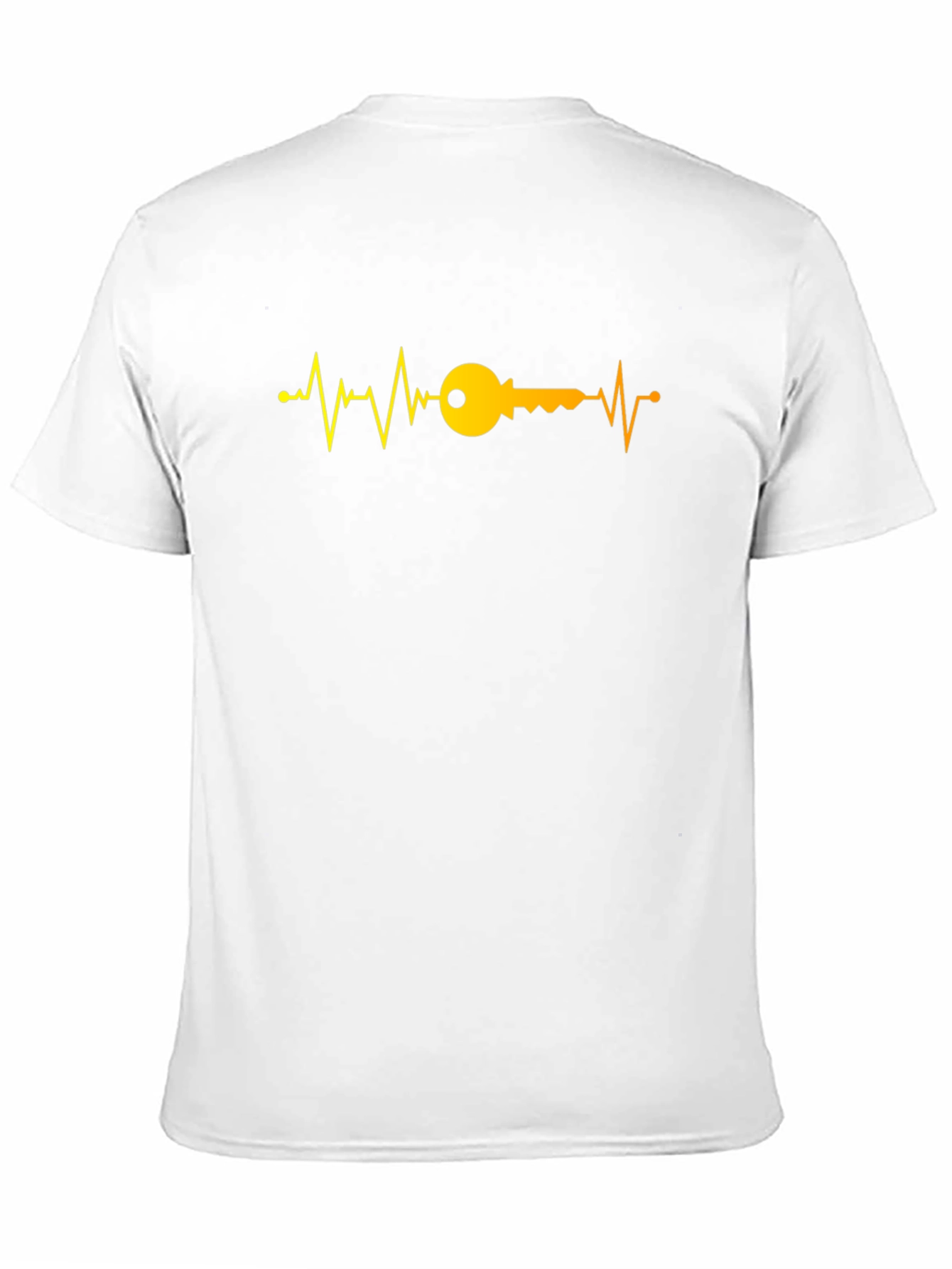 Heartbeat Key Graphic T-Shirt - Black