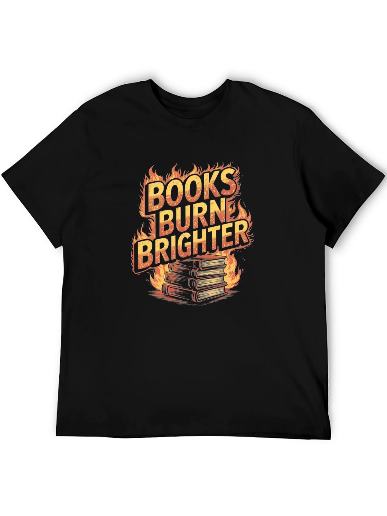Books Burn Brighter Graphic Tee