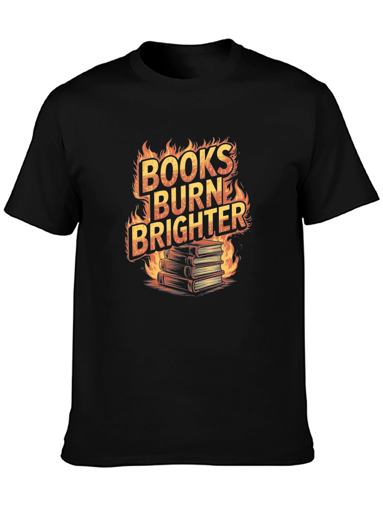 Books Burn Brighter Graphic Tee