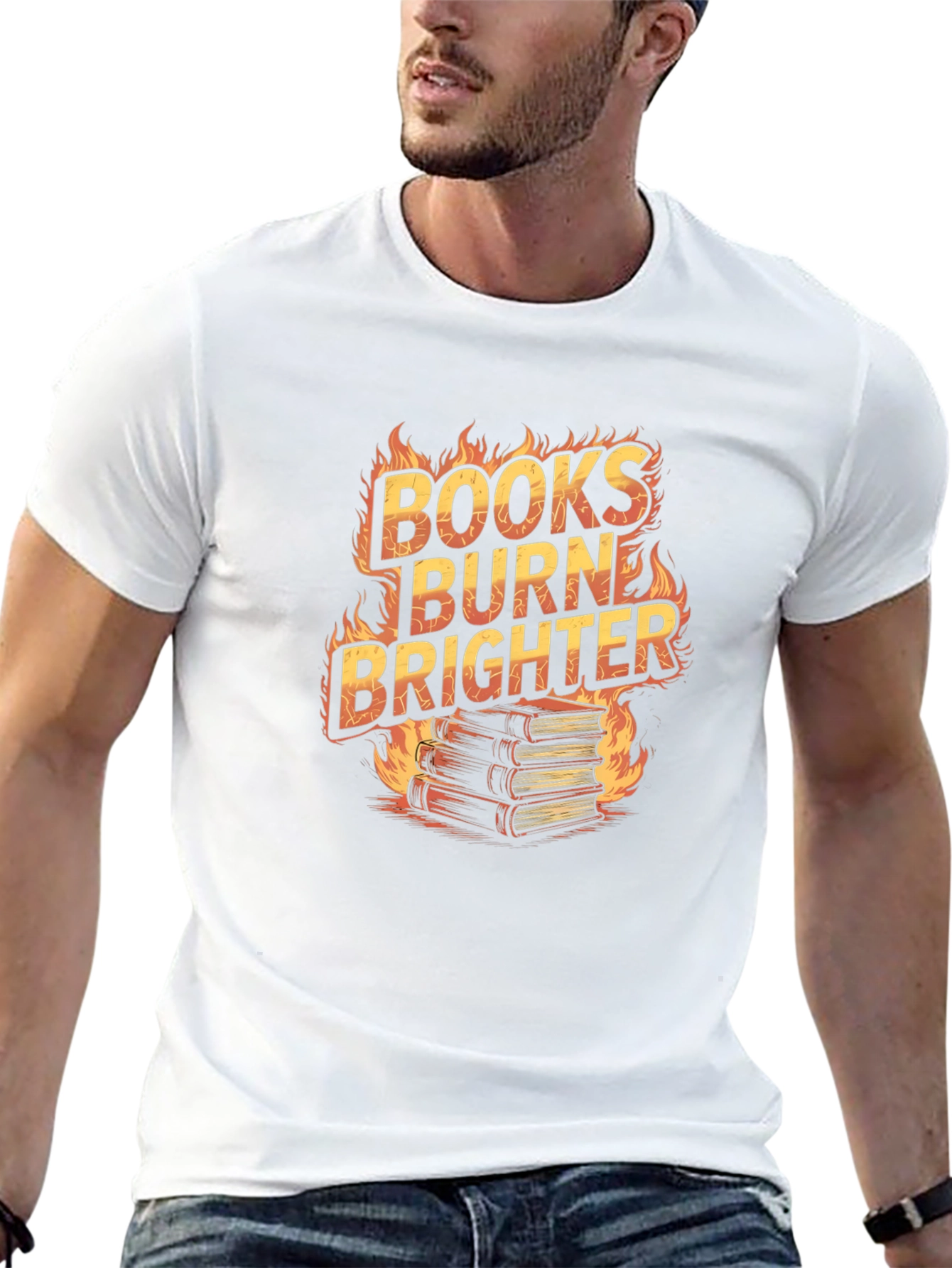 Books Burn Brighter Graphic Tee