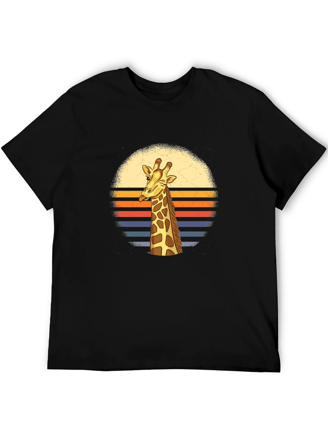 Retro Giraffe T-Shirt - Stylish Graphic Tee