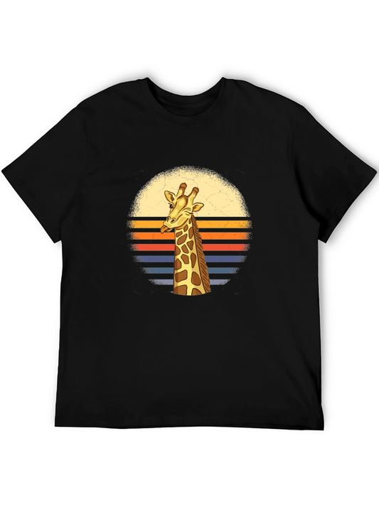 Retro Giraffe T-Shirt - Stylish Graphic Tee