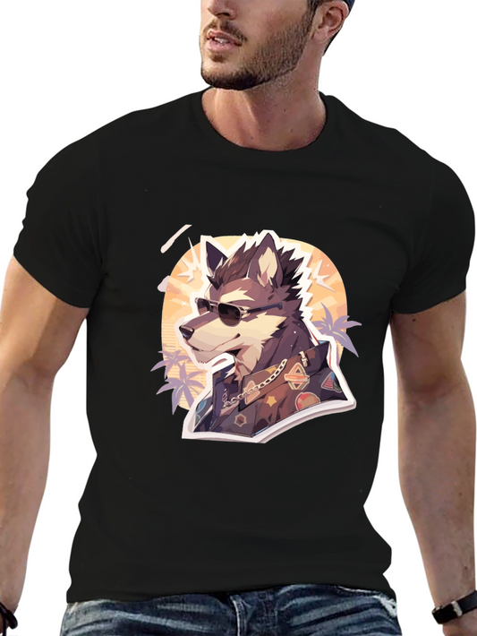 Cool Wolf T-Shirt - Summer Vibes