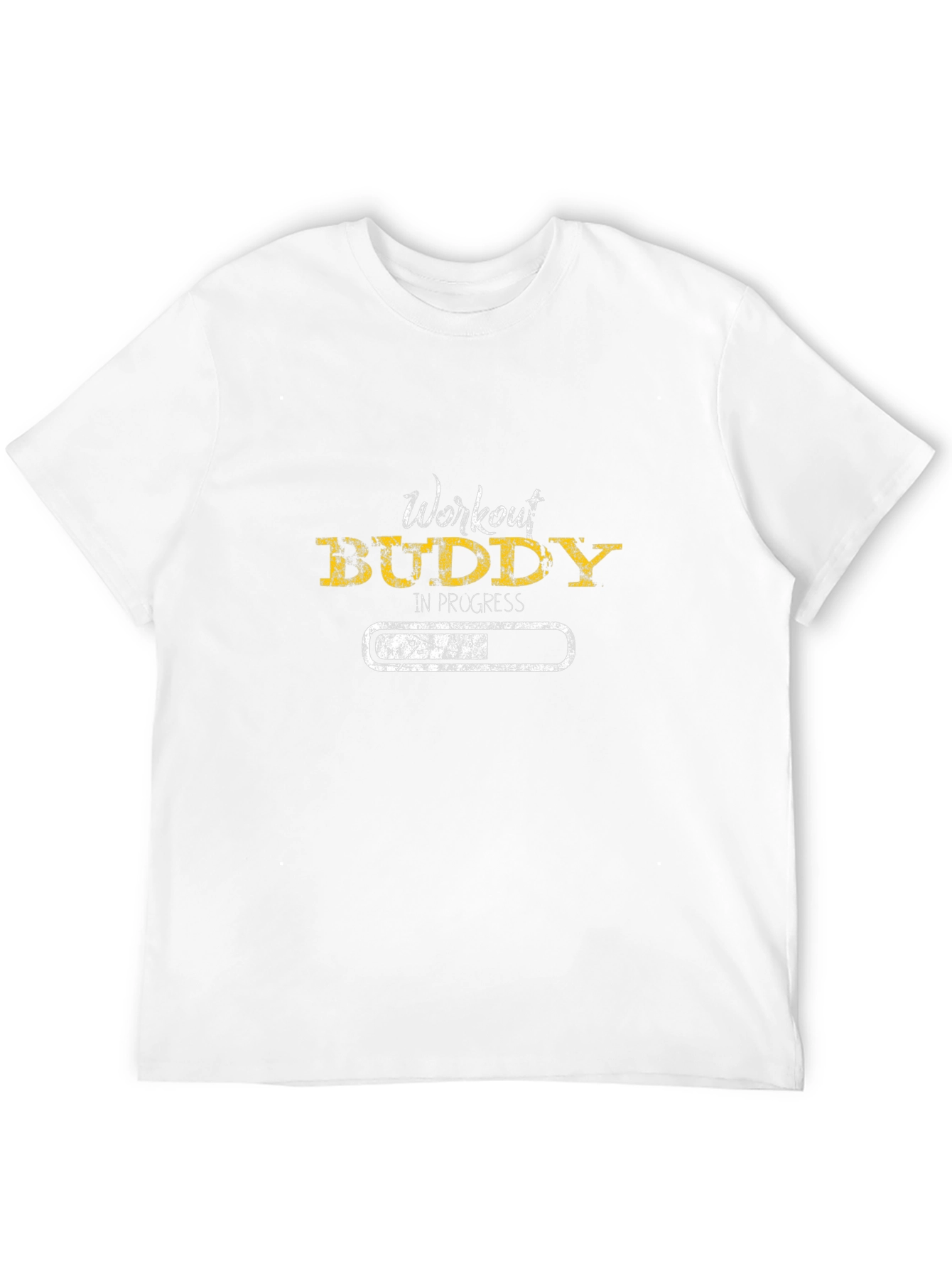 Workout Buddy in Progress Black T-Shirt