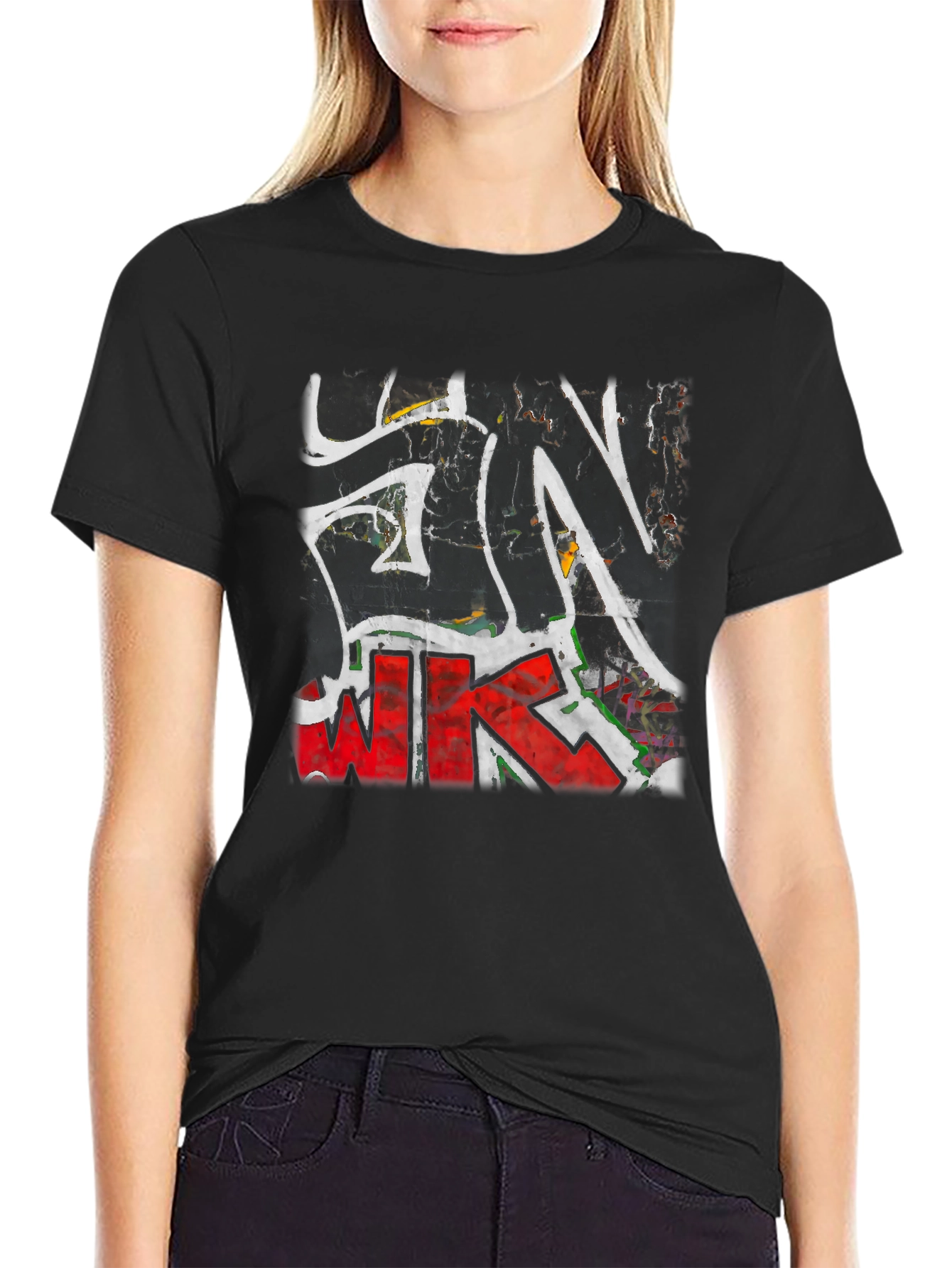 Edgy Urban Graffiti T-Shirt - Bold Streetwear Style