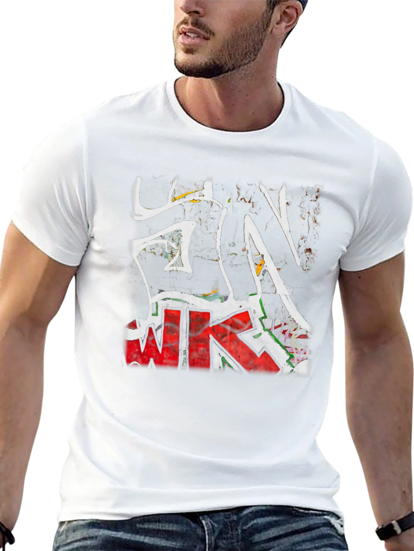 Edgy Urban Graffiti T-Shirt - Bold Streetwear Style