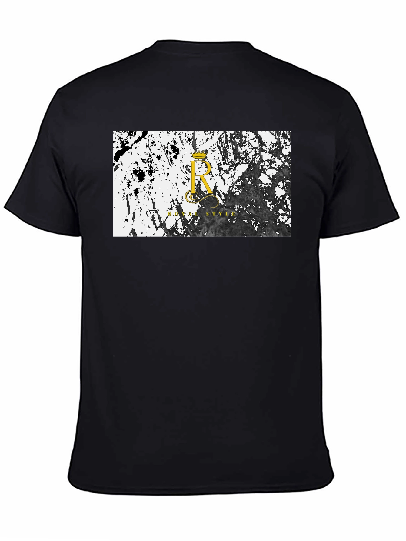 Royal Style Black Graphic T-Shirt