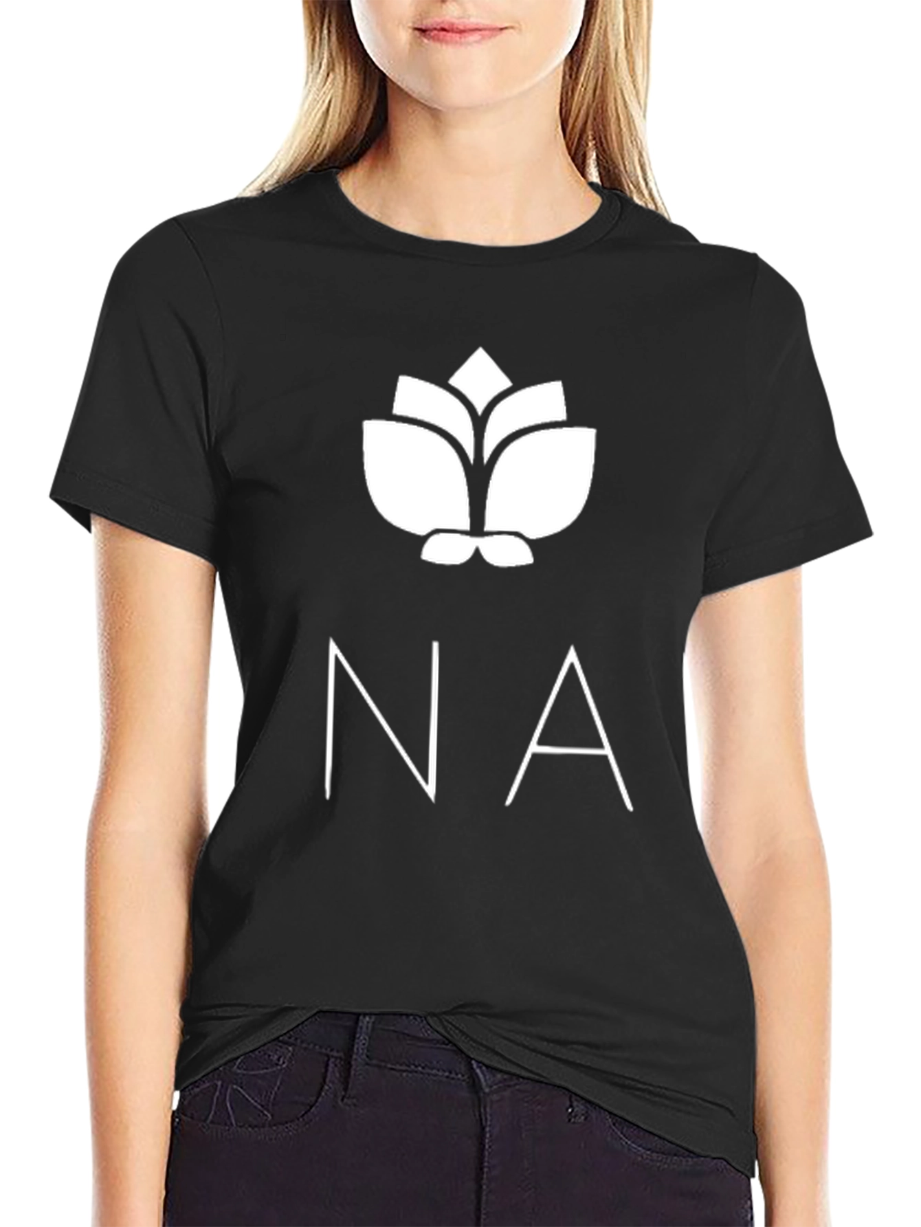 NA Logo Black T-Shirt - Stylish Graphic Tee