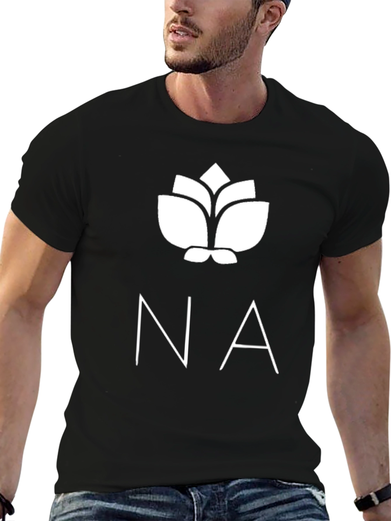 NA Logo Black T-Shirt - Stylish Graphic Tee