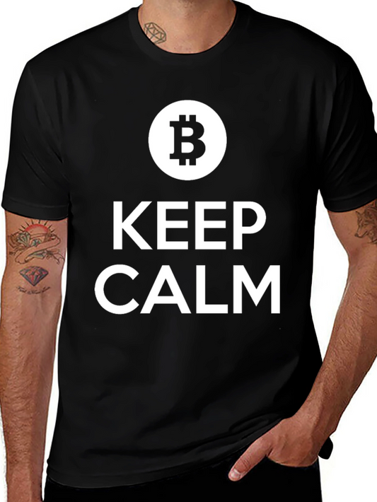 Keep Calm Bitcoin T-Shirt - Crypto Currency Tee