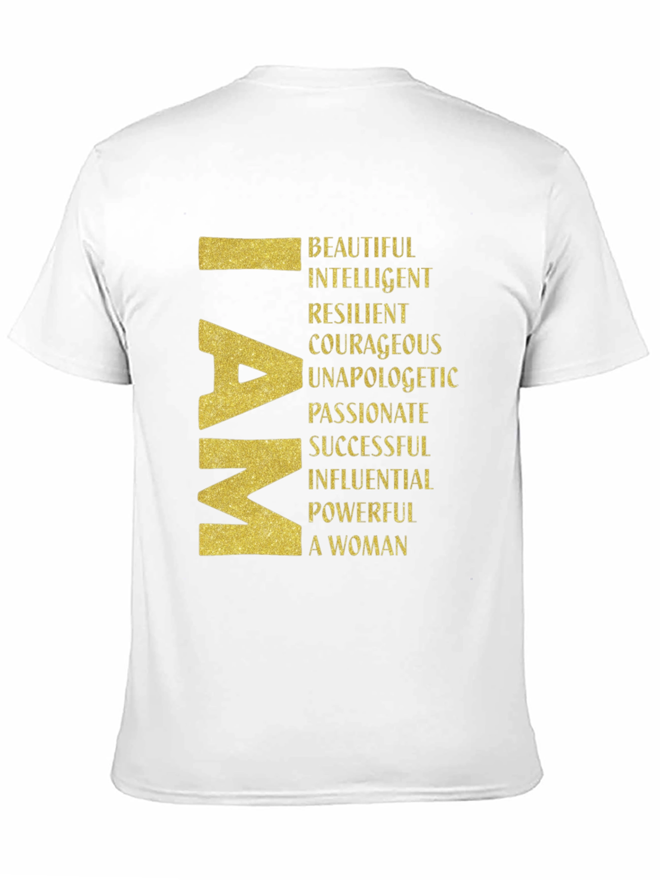 I AM Woman Graphic Tee - Empowering Black T-Shirt